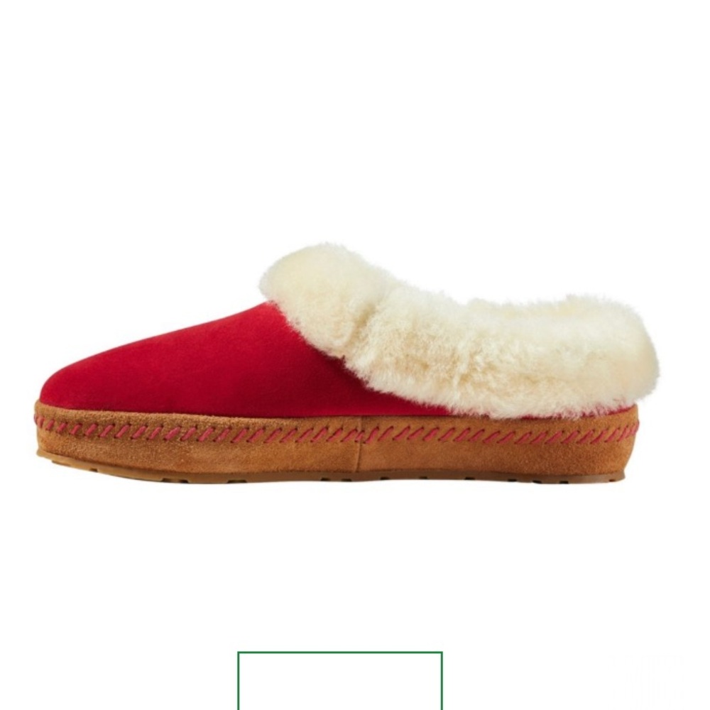 LL Bean Women’s Wicked Good Slippers Squam Lake Dark Red Size 9